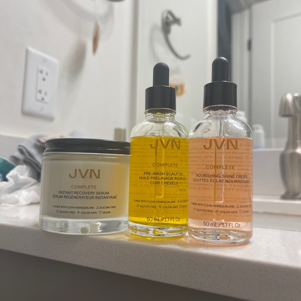 JVN hair oil and serum heat protector bundle Sephora ulta